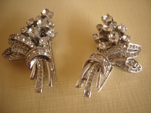 Art Deco Paste Dressclips