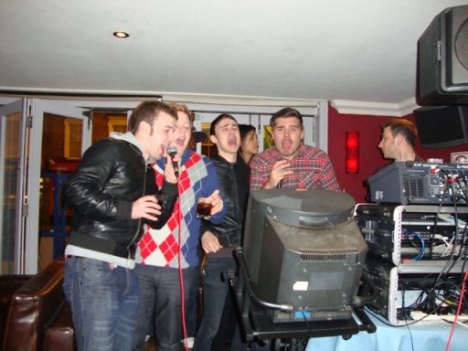 karaoke night in London