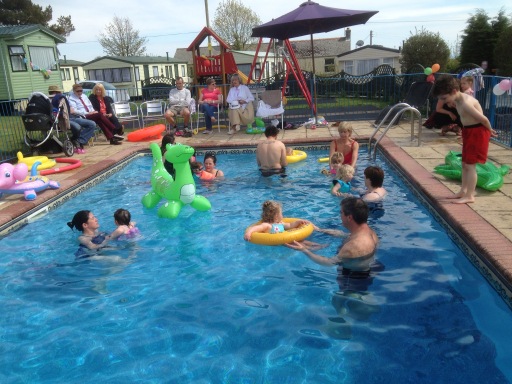 the pool