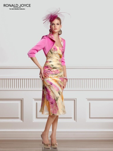 beautiful multi print dress with bolero