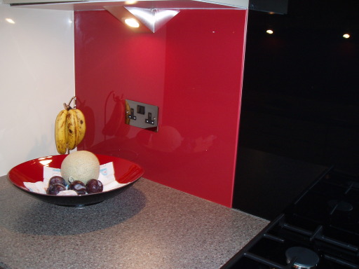 coloured splash backs
