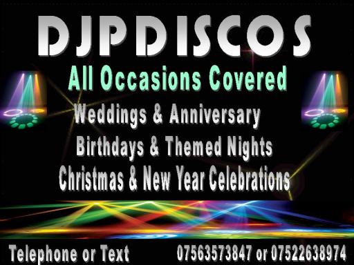 Djp Discos for alll your party needs