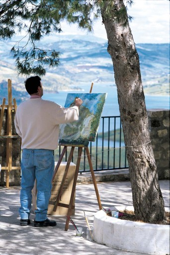 Watercolour competition in Grazalema, Andalucia, Spain - Painting holiday in Spain