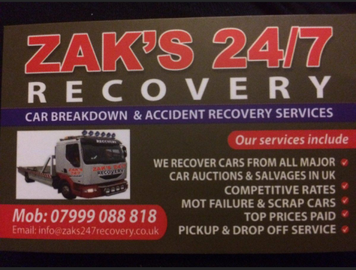 Zak's 24/7 Recovery LTD