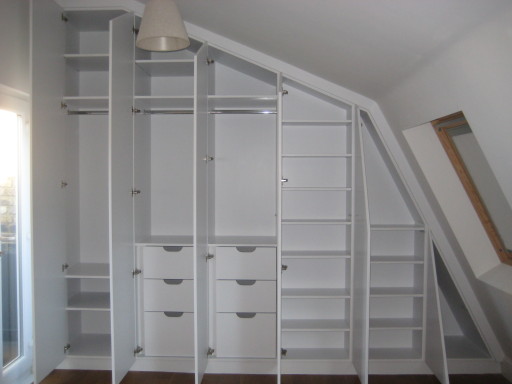 Loft wardrobe before doors added