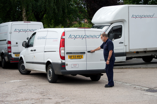 Topspeed have a fleet of over 90 vehicles, all owned and maintained inhouse