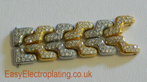 Selective Gold Plating on Tag Heuer Watch Bracelet.
