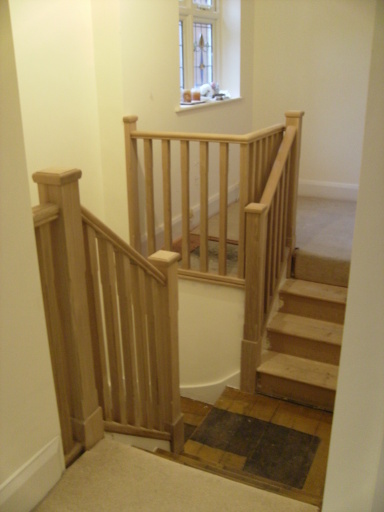 Oak staircase renovation.