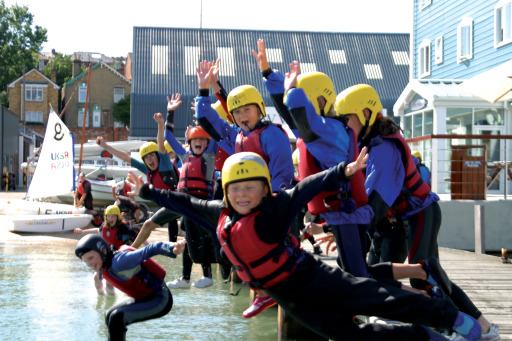 Outdoor water activities for schools at UKSA