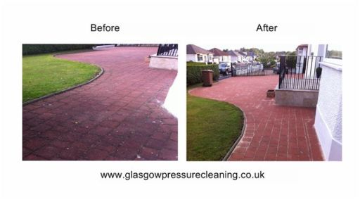 Driveway Jet Wash Cleaning. Glasgow and Paisley.