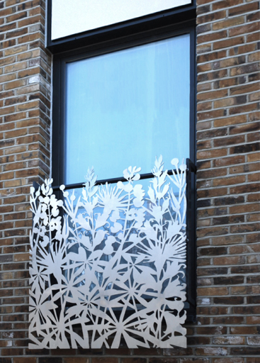 Laser cut stainless steel balustrade