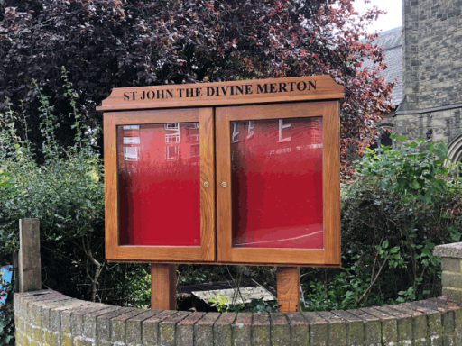 oak church notice board