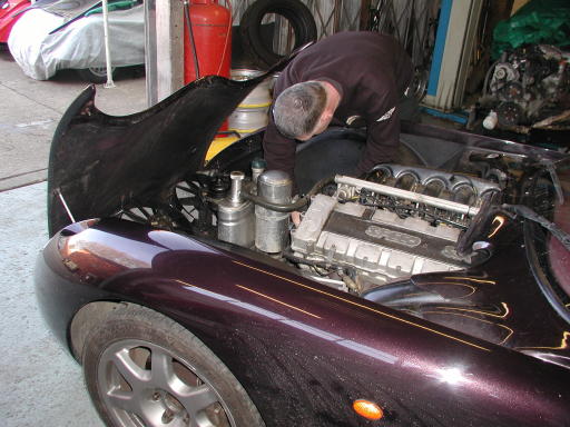 TVR Servicing at Techniques in Stotfold, Hertfordshire