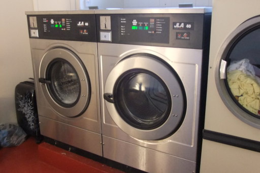 Launderette equipment installed by Wilson Laundry.