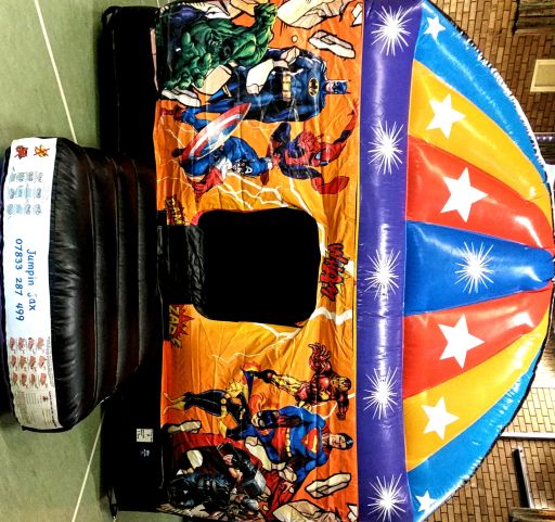 Superhero Disco Bouncy Castle