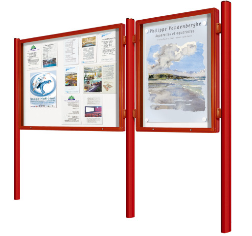 Exterior notice boards, post mounted notice boards, outdoor notice boards, Zenith external boards