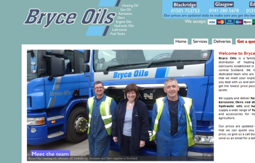 Bryce Oils website