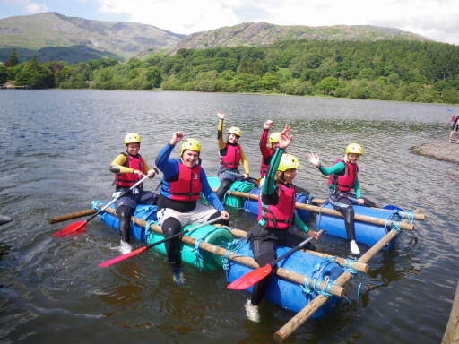 Raft Building in the Lake District