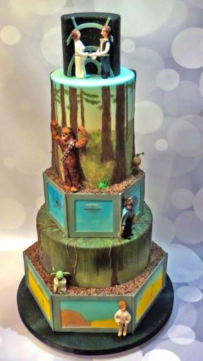 Star Wars wedding cake Campbeltown Argyll