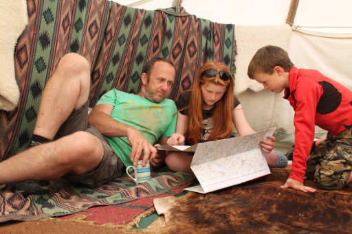 The tipi as a wonderful cosy living space