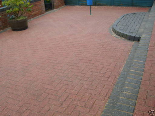 After cleaning of driveway