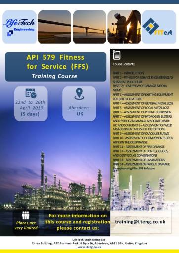 API 579 FFS Training Course