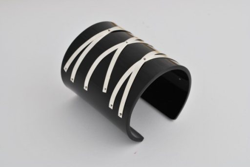 Designer Silver on Lazer Cuff