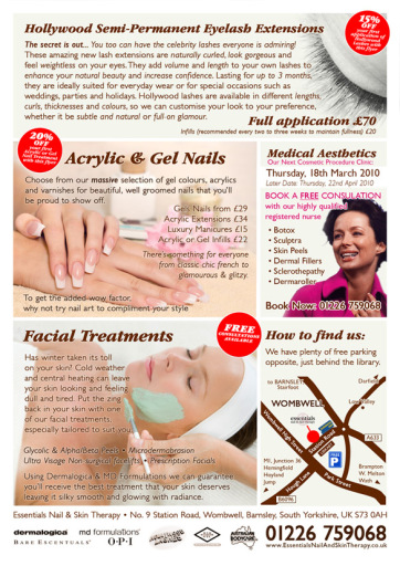 Essentials Promo Flyer Reverse