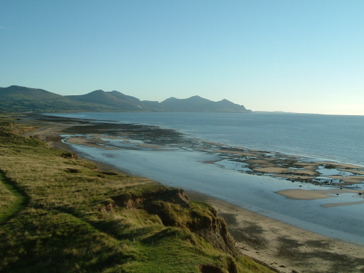 Caernarfon Bay Caravan Park on the beach