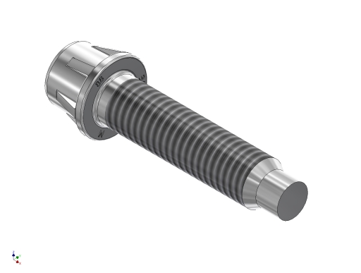 Cost effective mechanically emplaced 'in press' Flangeform studs