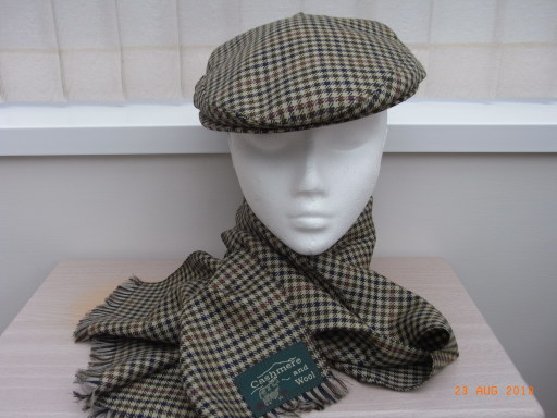 Gent's Hat &amp; Scarf Cashmere &amp; Wool Set