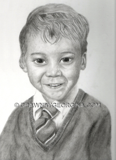 Child Portrait, DrawnByGeorgina, Portraits from Photographs