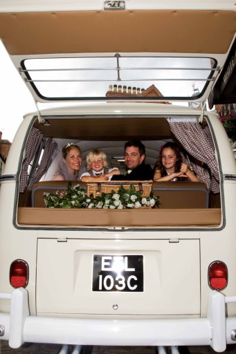 VW Camper Wedding Car
