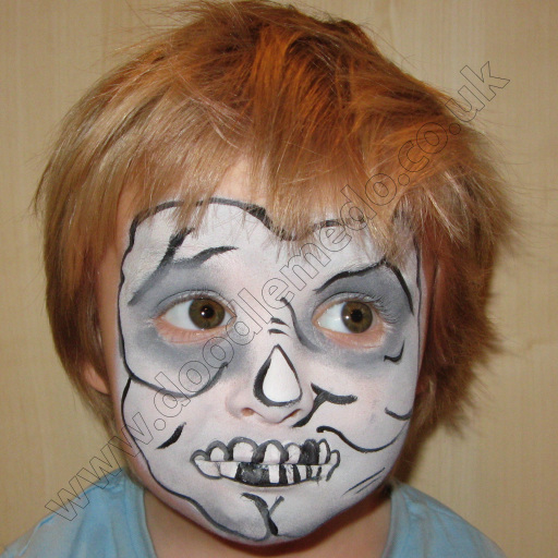 Skeleton Face Paint Torquay