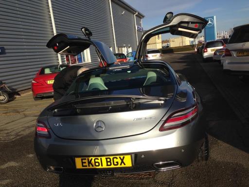 Moving a Mercedes Benz sport car
