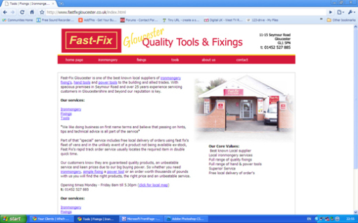 Simple, fresh web design
