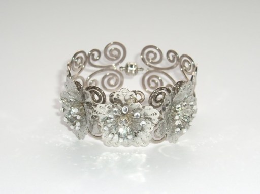 Stunning Swarovski crystal adorned cuff