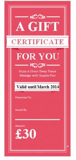 Gift Vouchers Available