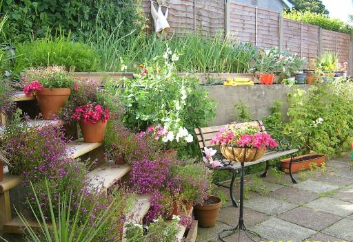 Terraced Vegetable Garden created by Kendal; Green Garden Services