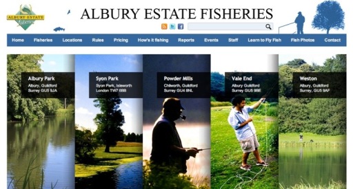Website developed for Albury Estate