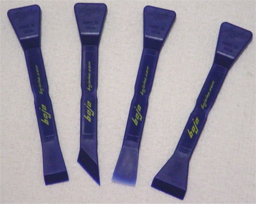 Typical scraper set in 30% Glass-Filled Nylon