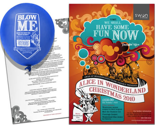 The Swan at the Globe Theatre online and offline marketing campaign