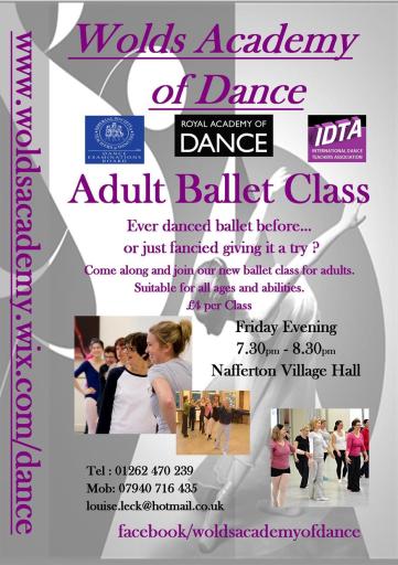 Adult dance classes Nafferton