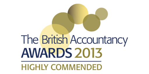 British Accountancy Awards 'Highly Commended' winner