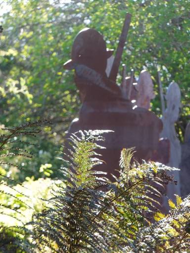 Steel soldiers, part of Monmouth Poppy Trail