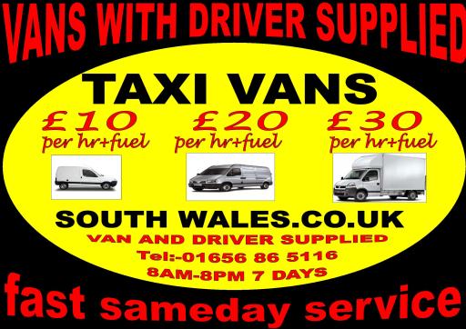 VAN WITH DRIVER HIRE FAST AND EASY TO BOOK US