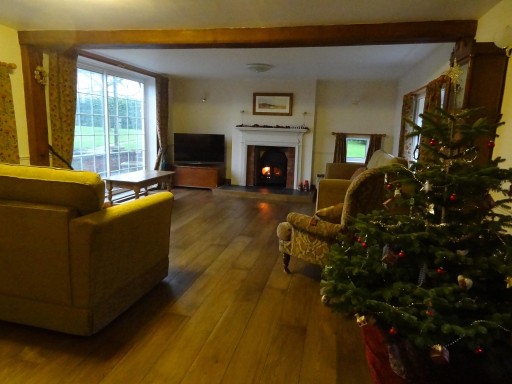 Our own antique oak flooring