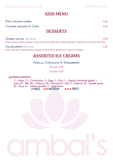 MENU page 5
