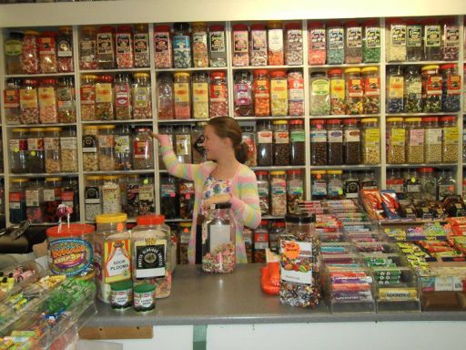 inside ToffeeWorld, Colwyn Bay.