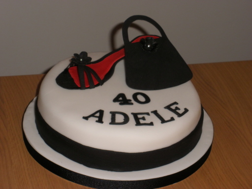 Bag and Shoe Birthday Cake
